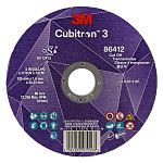 3M 86412 Cubitron 3 Ceramic Cut-Off Wheel, 125mm Diameter, 36+ Grit