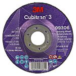 3M 99306 Cubitron 3 Ceramic Grinding Wheel, 115mm Diameter, 36+ Grit