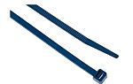 RS PRO Cable Ties, , 100mm x 2.5 mm, Blue PA66MP, Pk-100