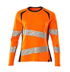 Mascot Workwear 19091-771 Orange Women Hi Vis T-Shirt, 2XL