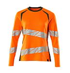 Mascot Workwear 19091-771 Orange Women Hi Vis T-Shirt, 2XL