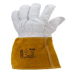 Coverguard EUROWELD 100 Grey Leather Heat Resistant Work Gloves, Size 8