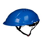 Coverguard PHOENIX WIND Blue Hard Hat with Chin Strap, Adjustable, Ventilated