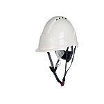 Coverguard PHOENIX WIND White Hard Hat with Chin Strap, Adjustable, Ventilated
