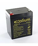 Exalium 12V Lead Acid Battery, 5Ah