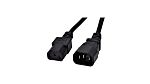 1-Avel, Mains, 500mm 3 Core, Black Polyvinyl Chloride PVC Power Cable