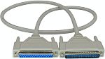 1-Avel Male 37 Pin D-sub to Female 37 Pin D-sub Serial Cable, 1m