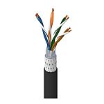 Belden74001E, 100m Cat5e, Black Unterminated to Unterminated, Tinned Copper Braid, Unterminated PE Sheath