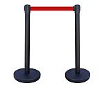 Set of 2  black control post - 3m red be