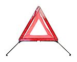Triángulo de emergencia Viso de Polietileno Rojo, 430mm x 430mm x 430 mm