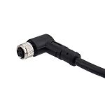 RS PRO Right Angle Female 3 way M8 to Cable, 5m