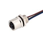 Conector circular RS PRO hembra de 3 vías hembra, Montaje frontal, IP67