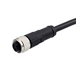 RS PRO Straight Female 4 way M12 to Cable, 2m