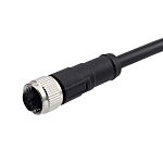 RS PRO Straight Female 5 way M12 to Cable, 2m