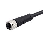 RS PRO Straight Female 8 way M12 to Cable, 5m