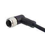 RS PRO Right Angle Female 8 way M12 to Cable, 10m