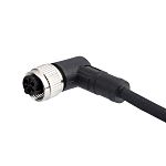 RS PRO Right Angle Female 3 way M12 to Cable, 5m