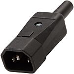 RS PRO C14 Cable Mount IEC Connector Male, 10A, 250 V