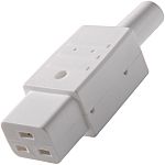 Conector IEC C19 hembra RS PRO, Recto, Montaje de Cable, 250 V, 16A