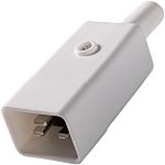 Conector IEC C20 macho RS PRO, Recto, Montaje de Cable, 250 V, 16A