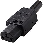 RS PRO C13 Cable Mount IEC Connector Socket, 10A, 250 V