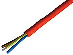 Napájecí kabel 2žilový Silikonový elastomer plášť , Červenohnědá, 300/500 V