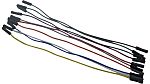 RND 255-00011, 150mm Jumper Wire Breadboard Jumper Wire in Black