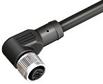 RS PRO Right Angle Female 4 way M12 to Actuator/Sensor Cable, 6m