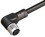 RS PRO Right Angle Female 4 way M12 to Actuator/Sensor Cable, 5m