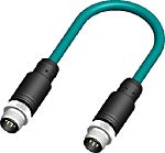 Câble de commande RS PRO 8 conducteurs , M12 Mâle vers M12 Mâle, 2m