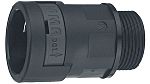 PMA Uster Straight Connector, Conduit Fitting, M32 x 1.5mm, Polyamide 6, Black