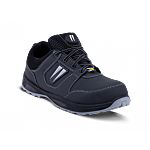 Gaston Mille GBNO3 Unisex Black Aluminium Toe Capped Safety Shoes, EU 35