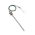 RS PRO Rounded Type K Thermocouple Temperature Probe, 50mm Length, 6mm Diameter, 250 °C Max