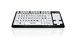 Ceratech KYB-M2BLK-UCDKBT Wireless Bluetooth Vision Impairment Keyboard, QWERTY (Danish), Multi Colour