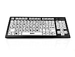 Ceratech KYB-M2BLK-UCITBT Wireless Bluetooth Vision Impairment Keyboard, QWERTY (Italy), Multi Colour