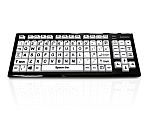 Ceratech KYB-M2BLK-UCUHBT Wireless Bluetooth Vision Impairment Keyboard, QWERTY (UK), Multi Colour