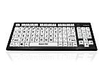 Ceratech KYB-M2BLK-UCUSBT Wireless Bluetooth Vision Impairment Keyboard, QWERTY (US), Multi Colour