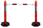 RS PRO Red/White Polypropylene Safety Barrier