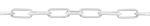 RS PRO White Steel Chain Barrier