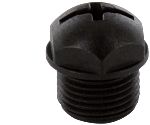 Tapa protectora Negro Murrelektronik Limited de Plástico, tamaño de conector M12 x 1mm, para usar con M12-Puerto VE 4