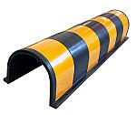 RS PRO  High Visibility Rubber Speed Bump, 800 mm x 200mm x 150 mm