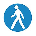 PVC Floor Sticker Pedestrians Sign