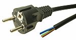 RS PRO Straight CEE 7/7 Plug to Unterminated Power Cable Assembly, 2.5m