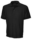 RS PRO Black 50% Cotton, 50% Polyester Polo Shirt, UK- 4X Large