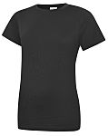 RS PRO Black 35% Cotton, 65% Polyester Short Sleeve T-Shirt, UK- S, EUR- S