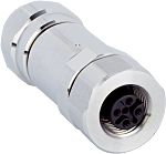 SICK Connector, Screw Mount, M12 Connector, Plug, Female, IP69K, YF12ES5 Series