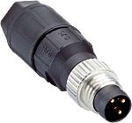 SICK Connector, Screw Mount, M8 Connector, Plug, Male, IP67, YM08U13 Series