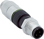 SICK Connector, Screw Mount, M12 Connector, Plug, Male, IP65, IP67, YM12U14 Series
