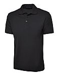 RS PRO Black 20% Organic Cotton, 30% Recycled Cotton, 50% Recycled Polyester Polo Shirt, UK- 5XL