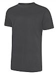 RS PRO Charcoal 100% Cotton Short Sleeve T-Shirt, UK- S